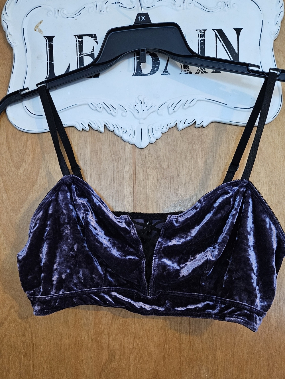 Purple Velvet Bralette